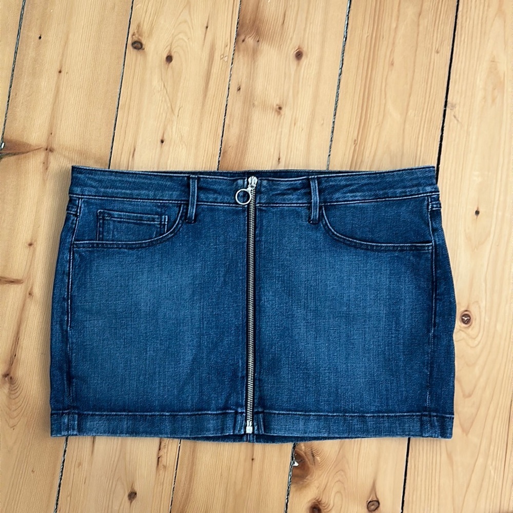 3 x 1 denim mini skirt